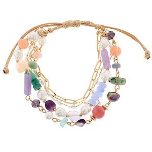 4 Row Mix Beaded Bracelet